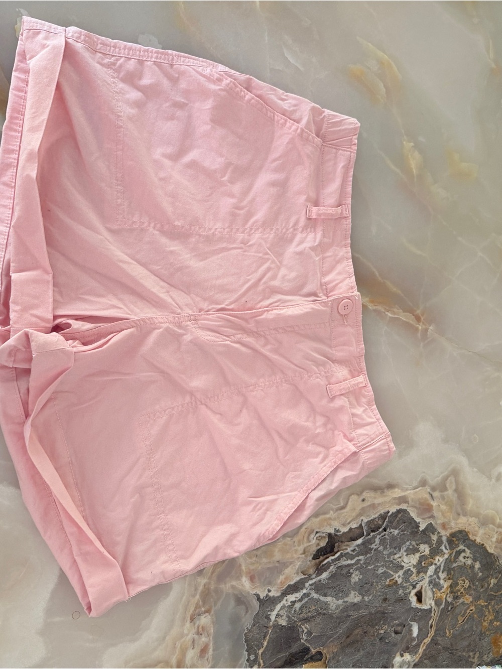 Sanctuary Light Pink Cotton Cargo Shorts